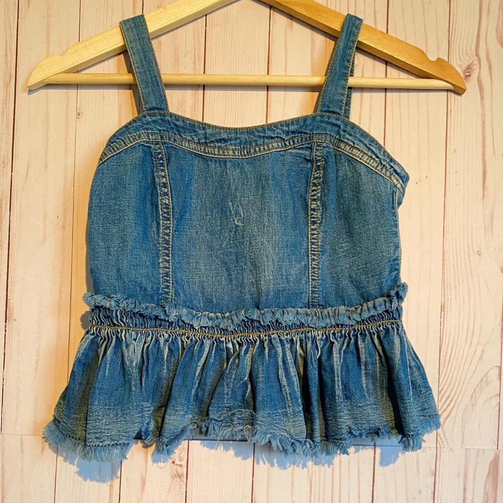 BP Nordstrom Denim Look Tank Top | Size XXS